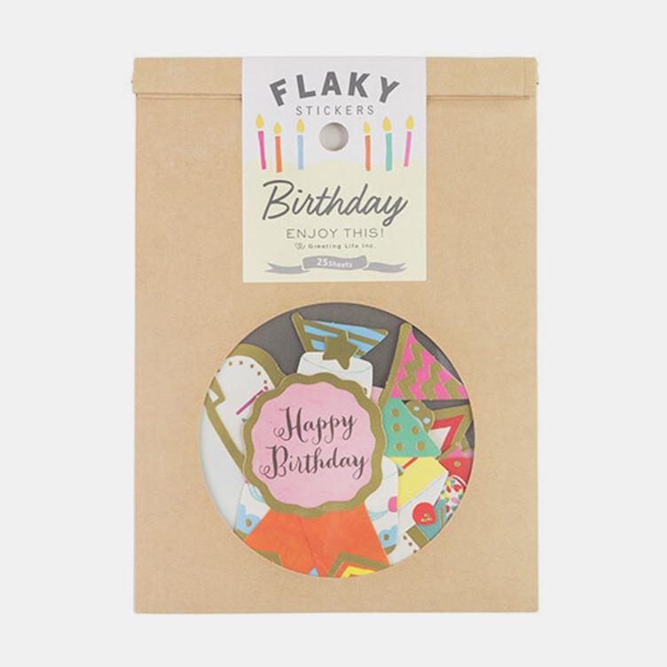 Flaky Stickers Birthday